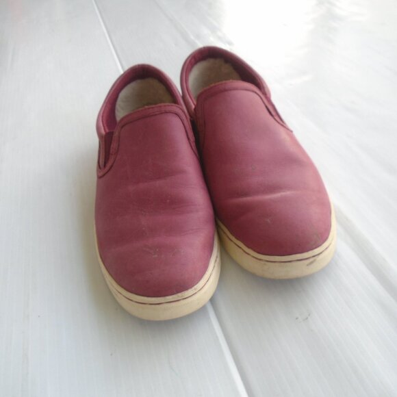 UGG Fierce Slip-On Leather Sneakers Womens Size 9.5 Pink (China Rose) - Picture 3 of 7